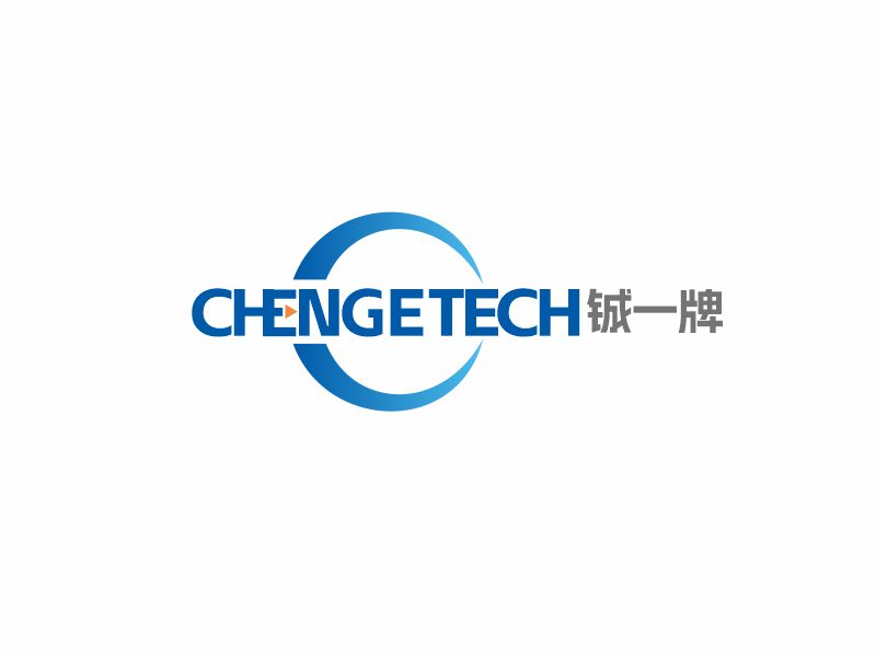 向紅的chengE tech   鋮一牌logo設(shè)計